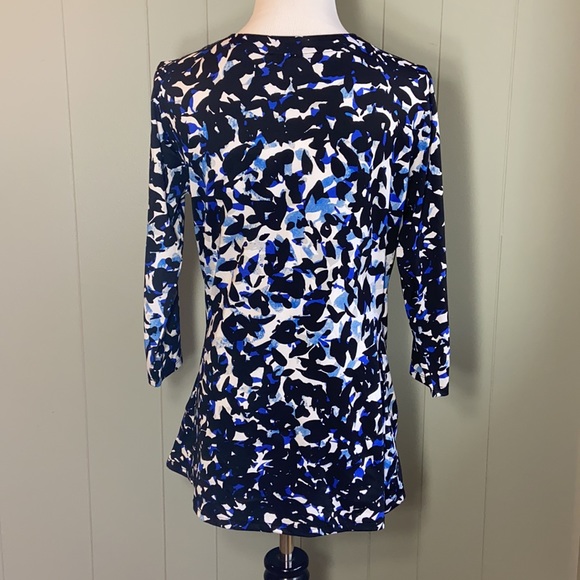 Larry Levine patterned top - Picture 6 of 7